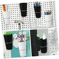 thumbnail image 4 of Topboutique Pegboard Cups,Small Parts Storage Pegboard Accessories,Pegboard Tool Organizer with Peg Board Hook,Pegboard Baskets Set for Office Workshop Storage Tools,White, 4 of 7