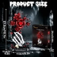 thumbnail image 2 of Gothic Red Rose Cross  Building Blocks Set with Skeleton Hand, Compatible with Lego, Dark Art Collectible Decor Gift for Adults Teens, 497Pcs, 2 of 7