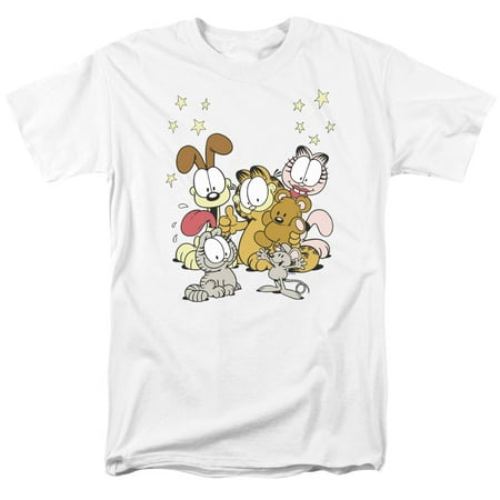 Garfield Friends Are The Best Newspaper Comic Short Sleeve Adult T-Shirt (Best Independent Comics Of All Time)
