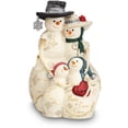 thumbnail image 3 of Pavilion Gift Company BirchHeart Tall Snowman Family, 5-Inch, White, 3 of 4