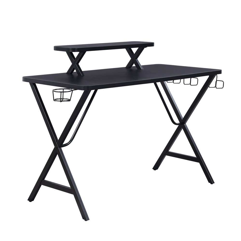 Mainstays Gaming Computer Desk with Spacious Desktop and Elevated