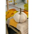 thumbnail image 2 of 5.2x5.2x6"H Fabric Weighted Pumpkin Natural/Cream Pattern, Set of 3, 2 of 10