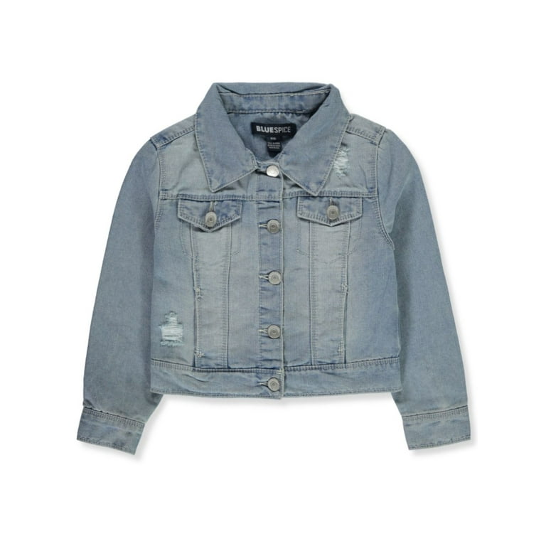 Walmart girls denim jacket cheap