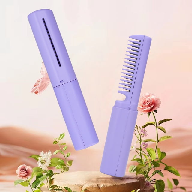 Peine De Pelo Eléctrico, Ergonómico Portátil, Cepillo Alisador De Pelo Inalámbrico Para Salón