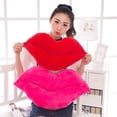 thumbnail image 4 of Stuffed Plush Lip Shaped Throw Pillow Decor Cushion Toy Doll Home Decor, 4 of 5