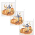 thumbnail image 7 of SKYSONIC 5 PCS Orange Pumpkins Baby Muslin Washcloths, Autumn Vintage Lantern Face Towel Burp Cloths Ultrasoft Absorbent Cotton Bath Wipes Towels for Newborn Boys Girls, 7 of 7
