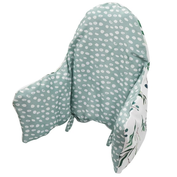 High Chair Cushion, Type High Chair Cover Pad, Highchair Cushion, Pad for High Chair, Built-in Inflatable Cushion, Baby Sitting More Comfortable ( Fresh Leaf Pattern)