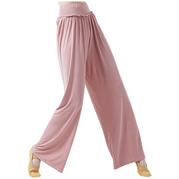 High Waist Wide Leg Pants for Women Solid Color Straight Leg Yoga Pants 2024 Fashion Casual Loose-Fit Trousers