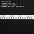 thumbnail image 4 of Unique Bargains 0805 Chip Inductor 330nH 10% Tolerance Surface Mount Device Inductor 200 Pack, 4 of 5