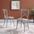 thumbnail image 2 of Side Dining Chair, Set of 2, Wood, Light Grey Gray, Modern Contemporary Urban Design, Kitchen Room Cafe Bistro Restaurant Hospitality, 2 of 8