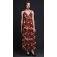 thumbnail image 5 of Bimba Robe Longue d'Été Sans Manches à Imprimé Teinture sur Nœuds Décontractée Maxi de Plage pour Femmes - X-Grand, 5 of 5