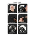 thumbnail image 3 of Bath Balance Handle, Ergonomic Design Stainless Steel Round Corner Shower Grab Bar Easy Installation Multipurpose  for Home Silver, 3 of 7
