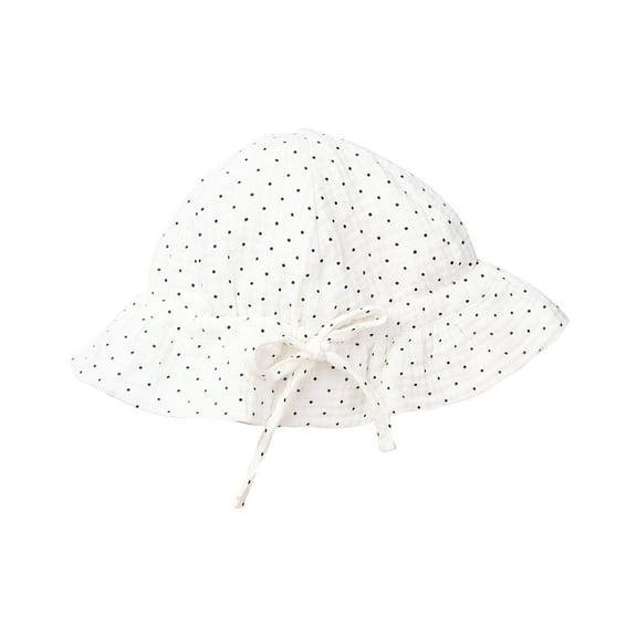 LOVZFMLL Infant Baby Boys Girls Cute Bucket Hat Wide Brim Sun Protection Adjustable Outdoor Beach Playing Sun Hat Age 0-3 Years
