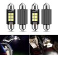 thumbnail image 1 of GFDYREE 4 PCS Car LED Car Bulb Kit Set, 36mm High Brightness Car LED Reading License Plate Light, Error Free LED Double Tip Light for Interior Map Dome Lights and License Plate Courtesy Ligh, 1 of 7