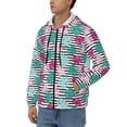 thumbnail image 3 of Honeii Tropical Leaves Print Hoodies for Men, Pullover & Full Zip, Breathable Zip up Hoodie, Sweatshirt-Medium, 3 of 5