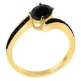 thumbnail image 4 of AoneJewelry 1.50 Carat Black Diamond Oval Shape Ring In 14K Rose, White & Yellow Gold, 4 of 5
