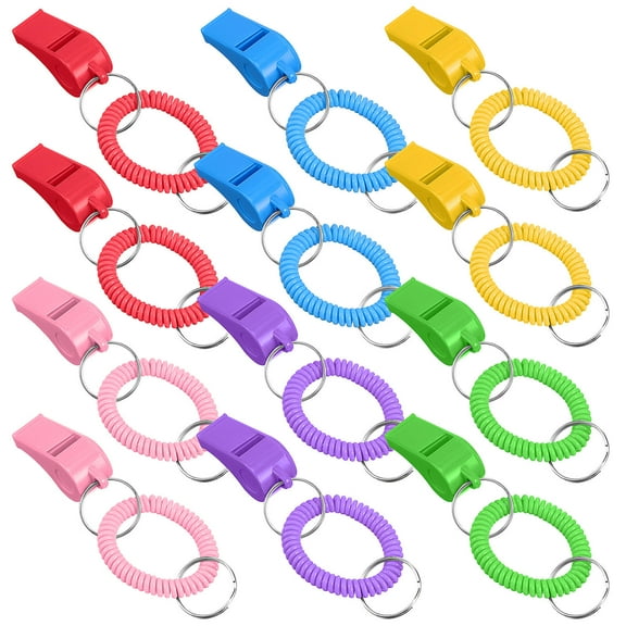 WHAMVOX  12 Pcs Plastic Whistle Purple Whistles Feature Sports Child