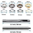 thumbnail image 2 of 120 Pcs 1/4 Inch/6.5mm Inside Diameter Grommet Eyelets Kit for Clothes Leather and Canvas DIY Craft with 3 Pieces Grommets Tools Self Backing, 2 of 7