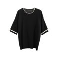 thumbnail image 3 of UYISJ 2 Piece Outfits for Women Casual Ribbed Knitted Loose Fit Short Sleeve Top and Solid Color Wide Leg Pants Casual Dressy Loose Fit Outfits, 3 of 3