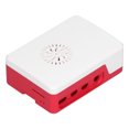 thumbnail image 2 of Funda para Raspberry Pi 4B carcasa de ABS disipador de calor cubierta superior extraíble Simple carcasa protectora superior blanco inferior rojo, 2 of 9