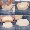 thumbnail image 4 of DEKAXID - Juego de 2 cestas de bambú de lujo para fermentación de pan artesanal. Moldes versátiles, aptos para contacto con alimentos, para panes y pasteles de masa madre., 4 of 7