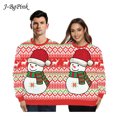 thumbnail image 4 of Suéter con estampado digital 3D para hombre y mujer, suéter siamés de dos piezas con estampado digital, para Navidad, Otoño e Invierno, 4 of 5
