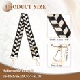 thumbnail image 2 of Uxcell Purse Straps Replacement Crossbody, 51 Inch Wide Shoulder Bag Strap Adjustable Canvas Straps for Handbag Wallet Clutch Crossbody Bags, Black Beige, 2 of 6