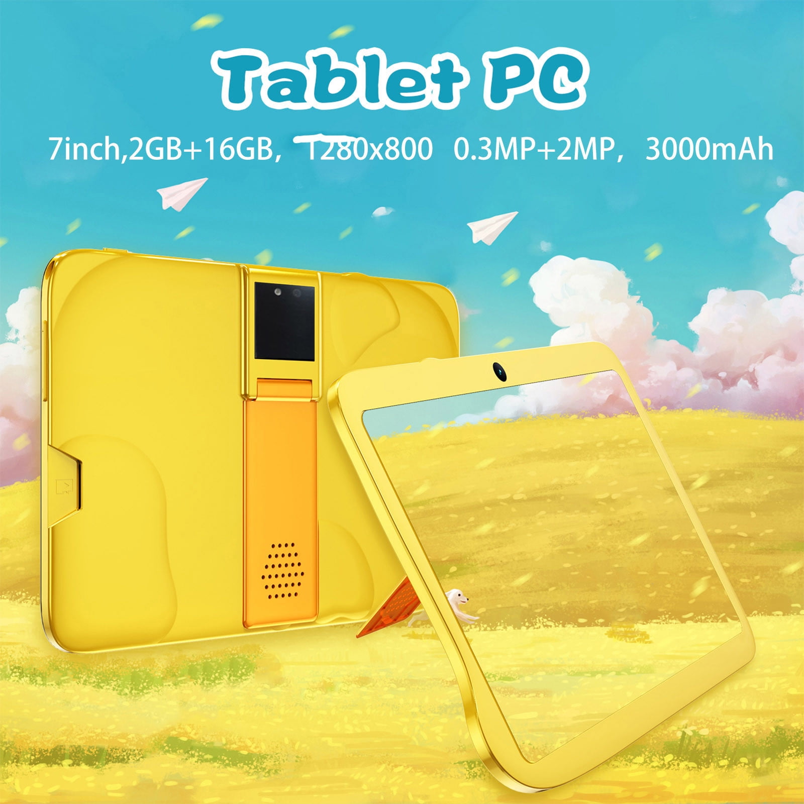 VBVC Tablet Laptop,Hd Tablet Wifi Bluetooth Android Voice Call Game Tablet,7Inch Ips Display Screen,Wifi,2Gb Ram+16Gb Rom,3000Mah,Android 5.1 System