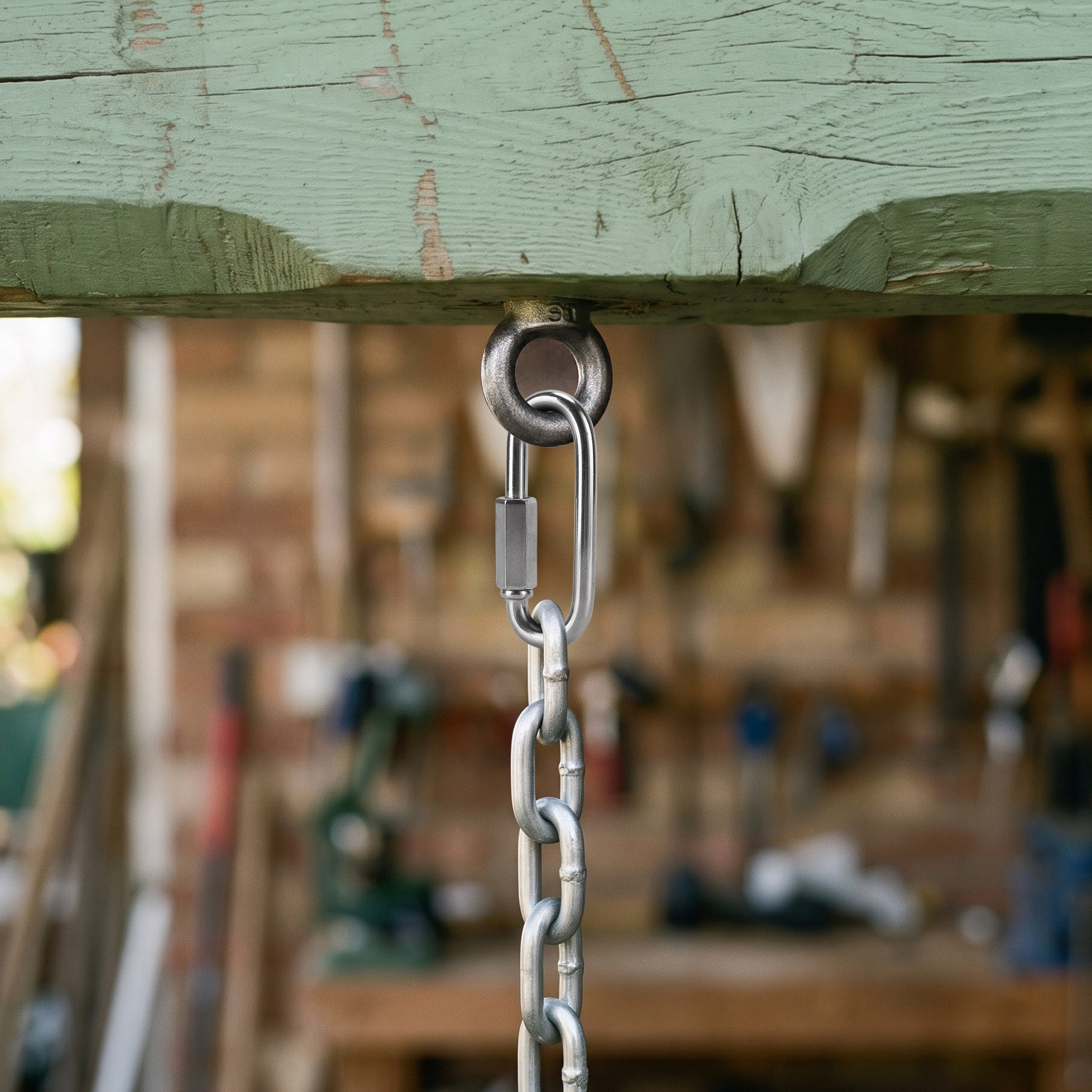 Hyper Tough 3-1/2 in. x 5/16 in. Chain Quick Links, Stainless Steel, 6 Pack