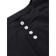 thumbnail image 5 of Vestido evasé de manga larga para mujer, cuello de muñeca con estampado de cruces en contraste XBTCLXEBCO L;Negro, 5 of 7