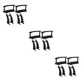 thumbnail image 2 of kurtrusly 4pcs Easy Access Pen Display Stand Space-saving Storage For Ballpoint Pens Ballpoint Pen Display Stand Organizer Plastic black 3Set, 2 of 6