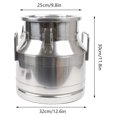 3.17Gal/12L Milk Can 304 Stainless Steel Milk Jug,Thick Handle with