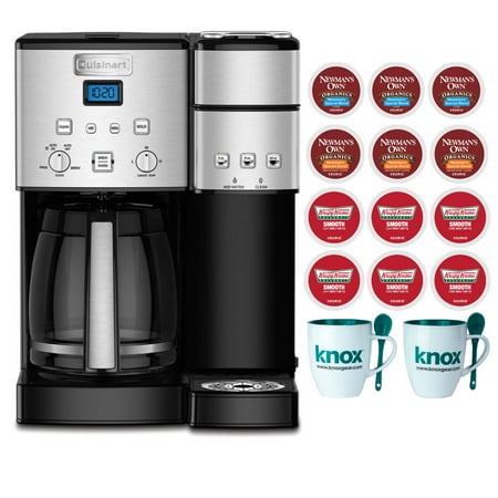 Cuisinart SS-15 12-Cup Coffee Maker, Single-Serve Brewer with 12 K-cups and Mugs (Refurbished)