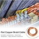 thumbnail image 3 of Cable trenzado de cobre plano de 19,7 pies, alambre trenzado de cobre desnudo de 6 mm/0,2 pulgadas, cable de conexión a tierra flexible, correa de conexión a tierra de blindaje estándar, funda trenzad, 3 of 6