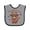Heather and Black, variant on Inktastic Red White and Moo Patriotic Cow Boys or Girls Baby Bib