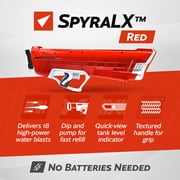 SPYRA Manual Water Blaster, Outdoor Squirt Gun Pool Game, SpyraLX, Red