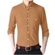 thumbnail image 3 of pstuiky Camisas de manga larga abrigadas para hombre, Camisa informal de manga larga con solapa y botones en color liso para hombre, estilo ejecutivo. salir tops xxl, 3 of 6