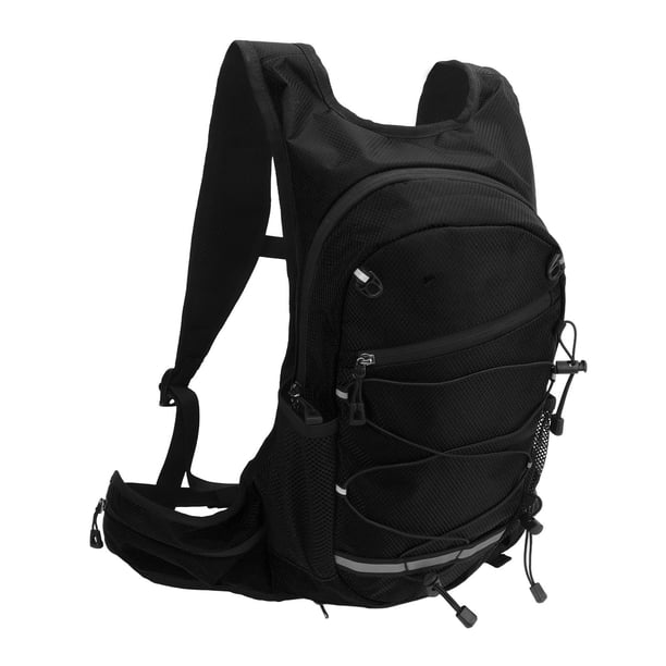 Mochila para bicicleta, impermeable, plegable, ultraligera, de nailon, para hidratación de bicicletas al aire libre, ciclismo, senderismo, color negro