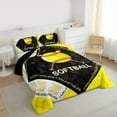 thumbnail image 3 of jejeloiu Softball Game Gaming Full Size Comforter Sets,Ball Sport Theme Bedding Sets For Boys Teens Reversible 3pcs, 3 of 8