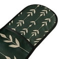thumbnail image 4 of Yayeee Double Oven Mitt Kitchen Heat Resistant Baking 35" x7" Quilted Glove, Green Plants, 4 of 6