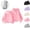 Pink, variant on Mfakffe Boys Girls Sweatshirt Zipper Long Sleeve Hoodies Solid Hooded Sweatshirts Fashion Fall Pullover Sweaters With Pockets