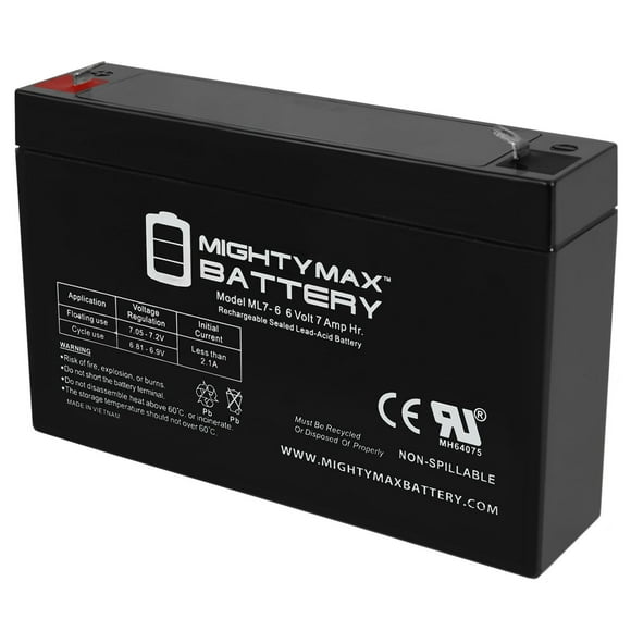 6V 7Ah SLA Battery Remplacement pour Interstate BSL0925