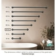 thumbnail image 2 of Gatco 964MX Glam 24" ADA Compliant Stainless Steel Grab Bar, Matte Black, 2 of 4