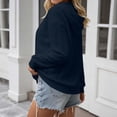 thumbnail image 5 of LIaqionyy Womens Hoodie Oversized Sweatshirt Casual Long Sleeve Drawstring Pullover Tops Textured Fall Winter Clothes, 5 of 7