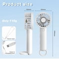 thumbnail image 3 of Mini Hand-Held Fan Portable Folding Desk Fan Cooler Cooling Usb Rechargeable Fan, 3 of 6