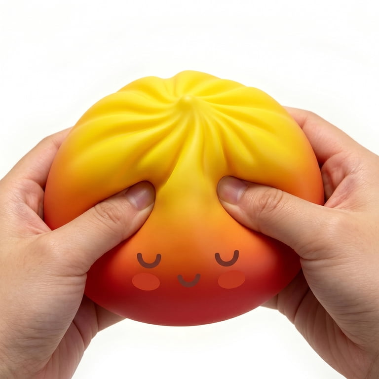 ジグソーパズル bun bun Sunset Gradient Dumpling Squishy Stress Ball, Cute Bao Bun Slow