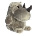 thumbnail image 3 of Aurora - Medium Gray Happy Hippo and Friends - 11" Happy Rhino - Whimsical Stuffed Animal, 3 of 6
