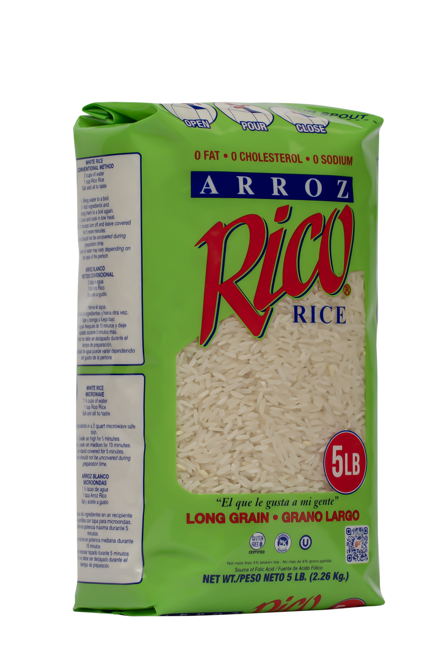 Rico Long Grain Rice 5 lb Gluten Free Made in Puerto Rico - image 3 of 8