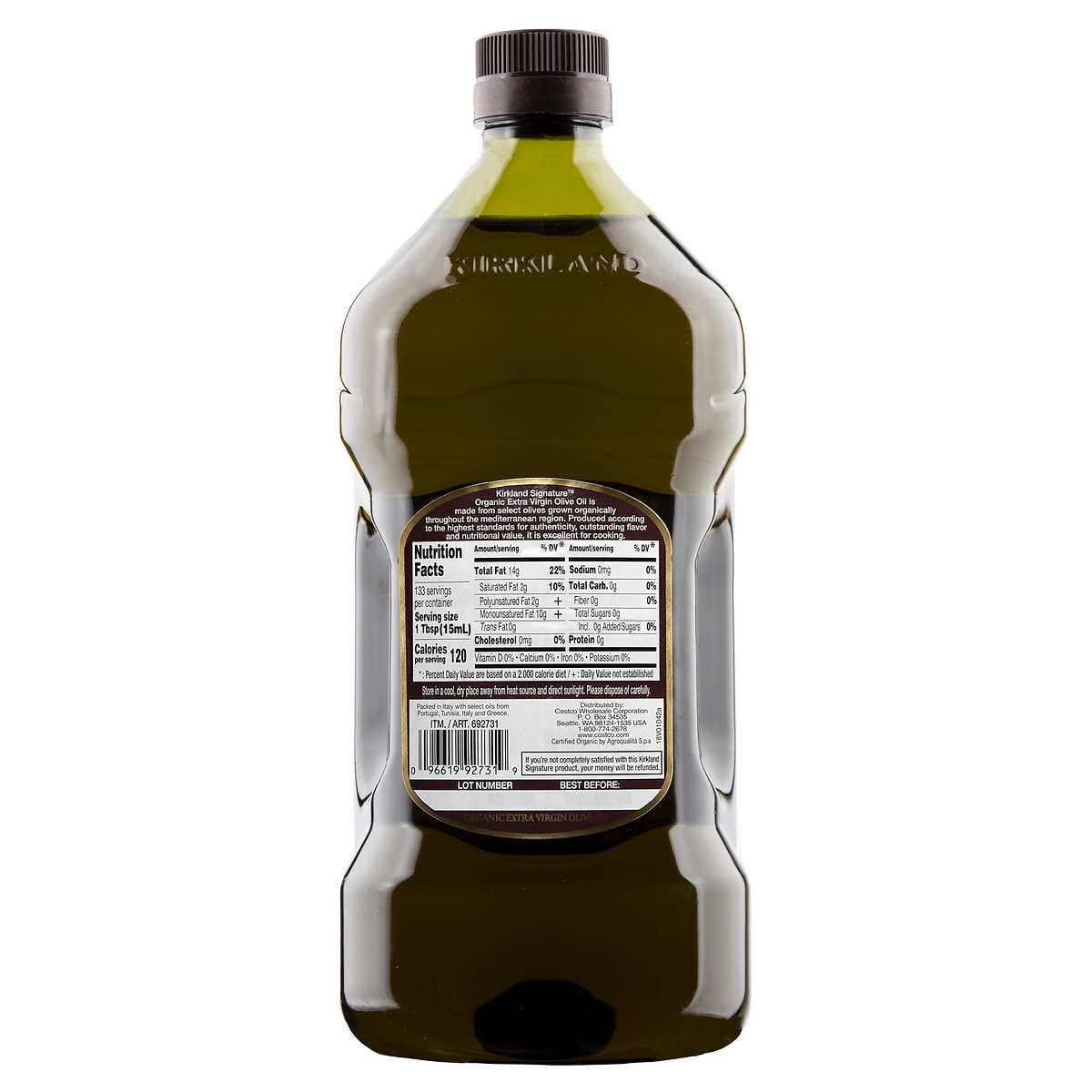 Kirkland Signature Organic Olive Oil for Office Lunches