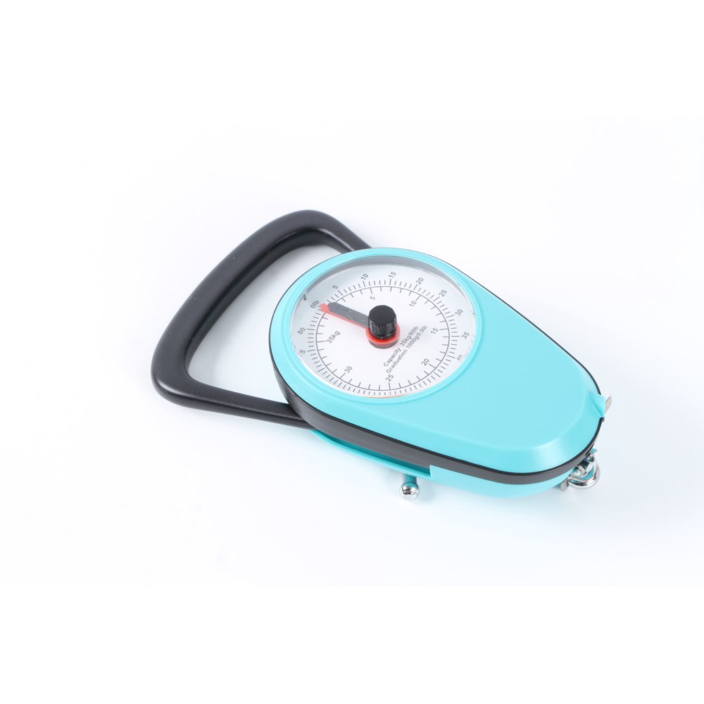 Dream Bath Mechanical Luggage Scale with Tape Measure, Blue Walmart